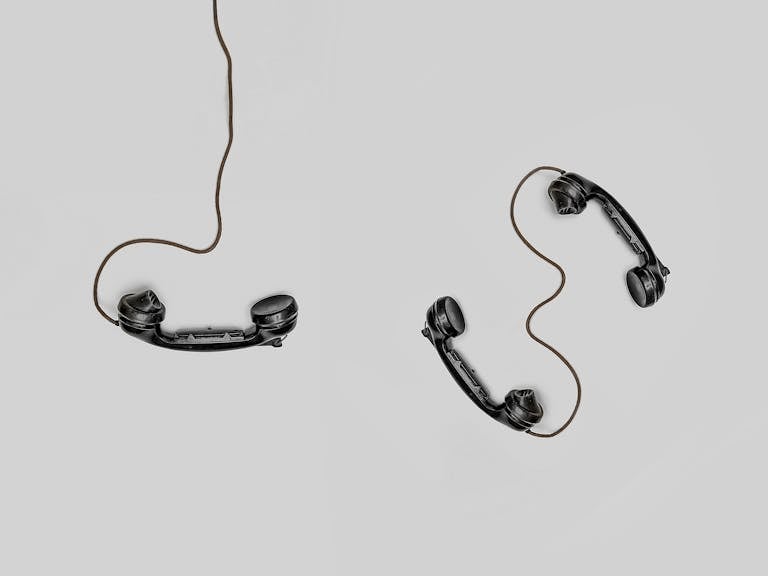 Three Black Handset Toys